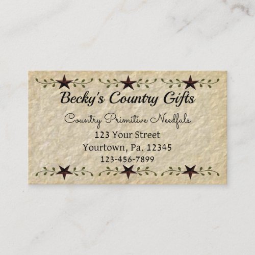 Country Stars Business Card