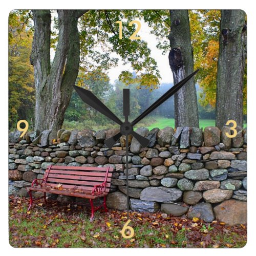 Country Stone Wall Clock