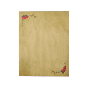 Country Strawberries Large Notepad