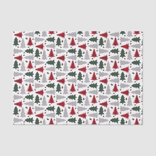Country Style Christmas Trees  Tissue Paper