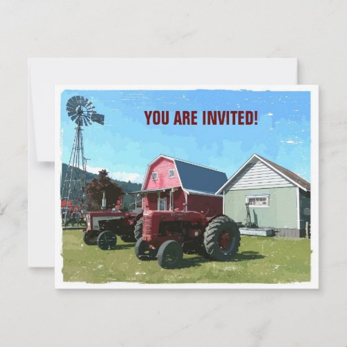Country Style Get Together Personalized Invites