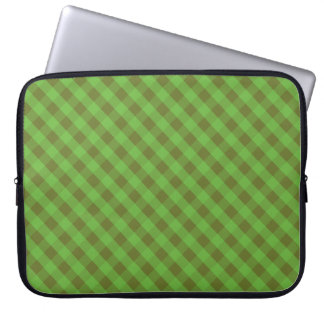 Country-style Green Check Gingham Laptop Sleeve