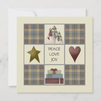 Country Style Holiday Party Invitations