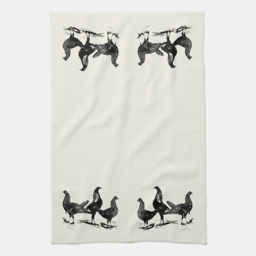 Country style Kitchen Towels with chickens
