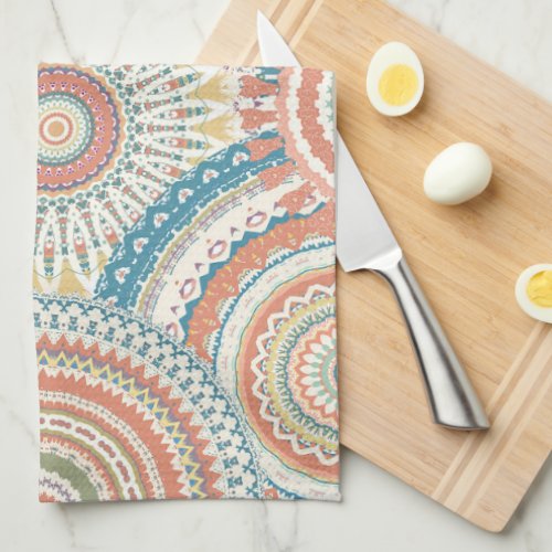 Country Style Mandalas Kitchen Towel