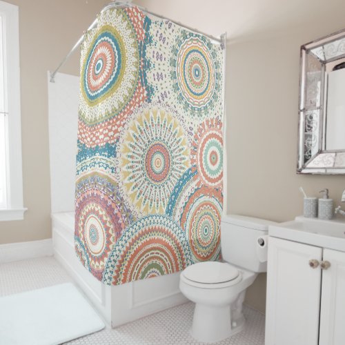 Country Style Mandalas Shower Curtain