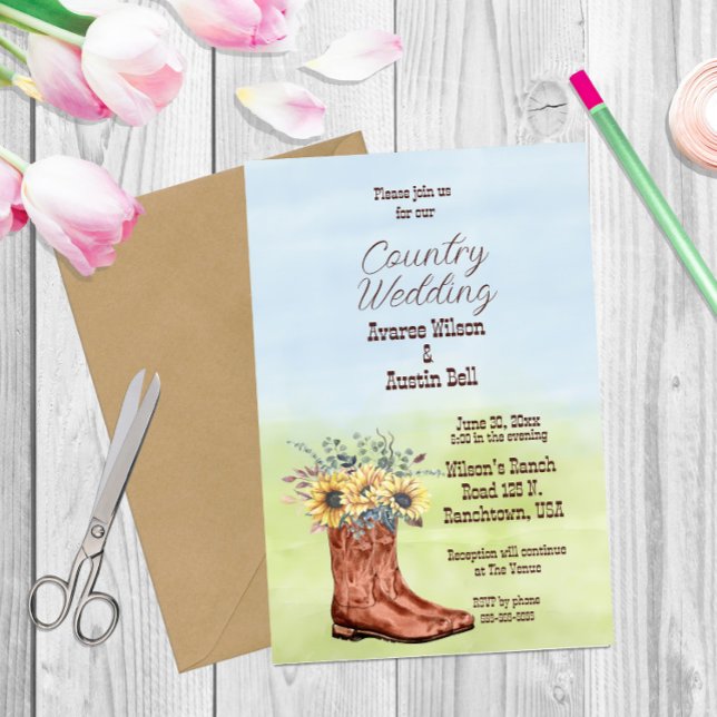 Country Sunflower and Cowboy Boot (Creator Uploaded)