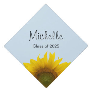 Country Sunflower Class of 2025 Graduation Cap Topper
