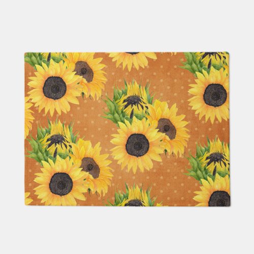 Country Sunflower Doormat