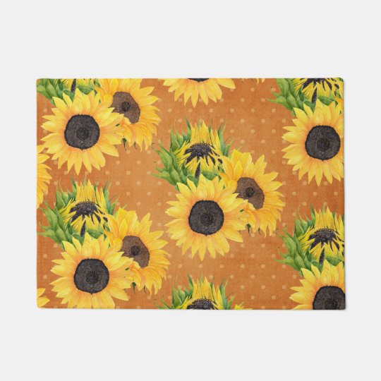 Country Sunflower Doormat | Zazzle.com