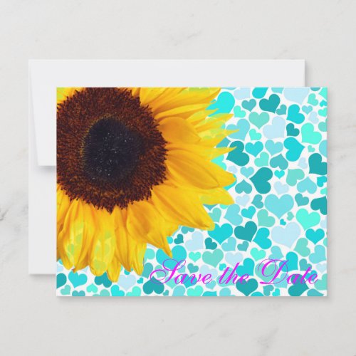 Country Sunflower Hearts Bride / House-of-Grosch Save The Date