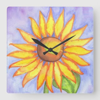 Country Sunflower Kitchen Wall Clock