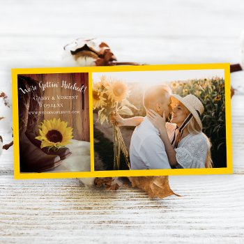 Country Sunflower Ranch Wedding Save The Date by loraseverson at Zazzle