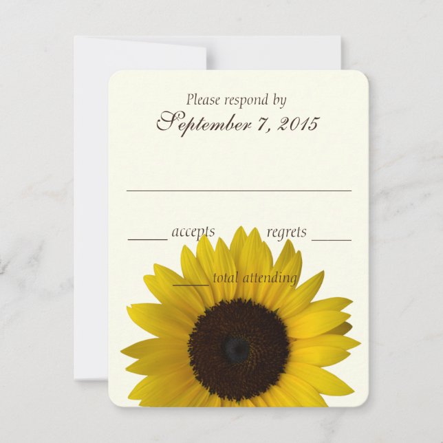 Country Sunflower Response Card (Front)