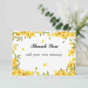 Country Sunflower Spring   Thank You Card
