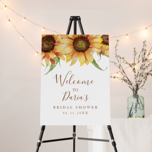 Country Sunflower Welcome Sign