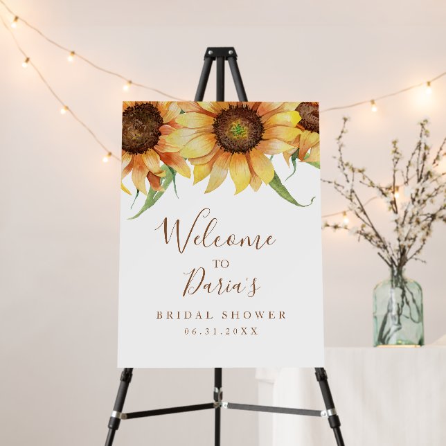 Country Sunflower Welcome Sign (In Situ (Stand))