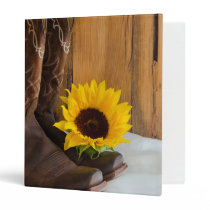 Country Sunflower Western Wedding Binder
