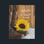 Country Sunflower Western Wedding Fleece Blanket<br><div class="desc">Customize the charming and cozy Country Sunflower Western Wedding Fleece Blanket with the names of the bride and groom and marriage ceremony date to create a lasting keepsake from their rural farm style or ranch theme nuptials. This soft and snuggly rustic chic wedding blanket features a floral photograph of a...</div>