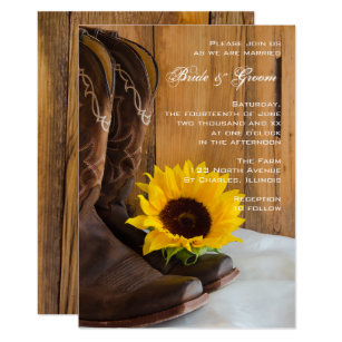 Western Wedding Invitations Zazzle