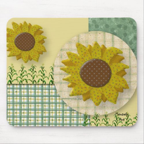 Country Sunflowers Mousepad