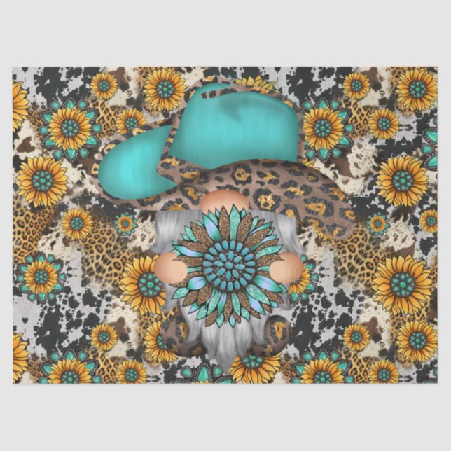 Country Sunflowers  Tissue Paper (Front)