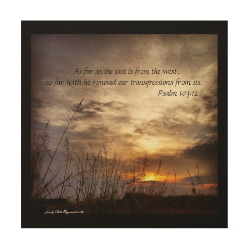 Country Sunrise Nature Art Photo and Bible Verse