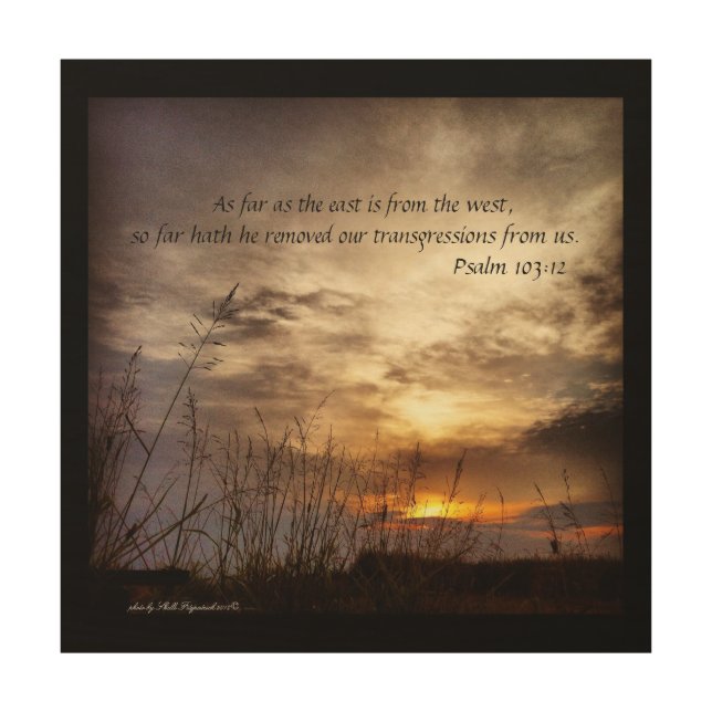 Country Sunrise Nature Art Photo and Bible Verse (Front)