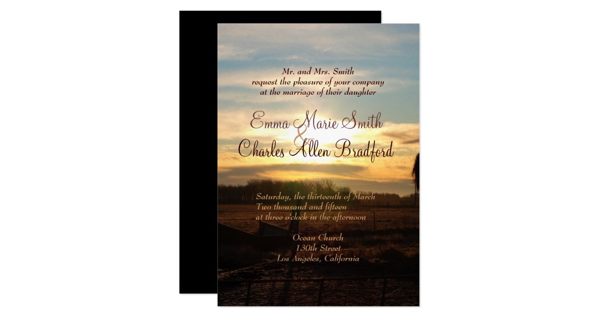 Sunrise Wedding Invitations 8