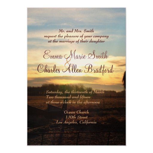 Sunrise Wedding Invitations 3