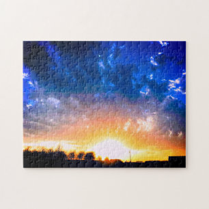 Country Sunset Jigsaw Puzzle