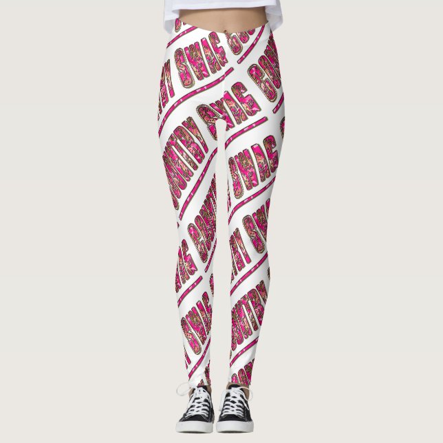 Country Swag (Pink) Leggings (Front)