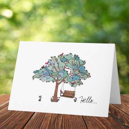 Country Swing Tree Card