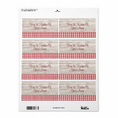Country Table Product Label | Zazzle