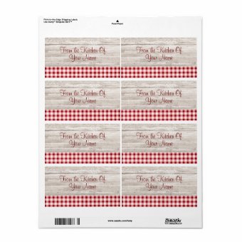 Country Table Product Label | Zazzle