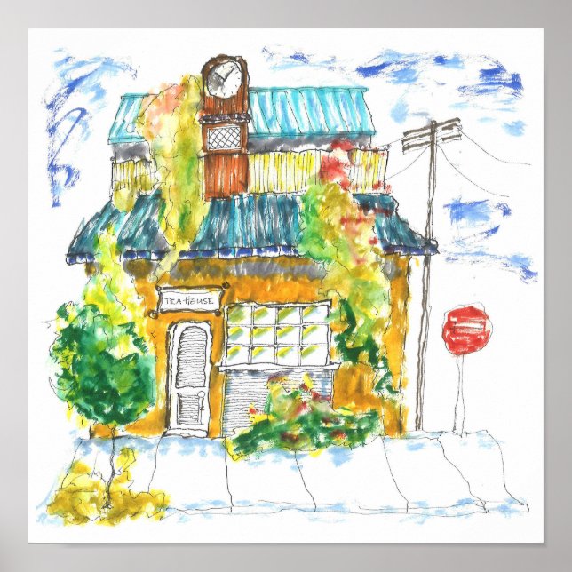 Country Tea House Poster (Front)