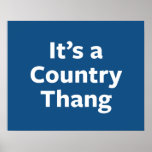 Country Thang Poster