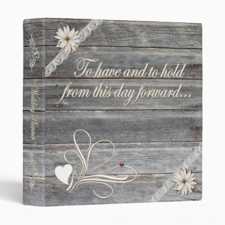 Country Theme Wedding Binder