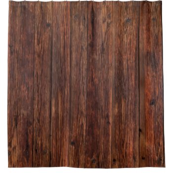 Country Theme Wood Grain Look Shower Curtain by idesigncafe at Zazzle