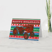 Country Tractor Christmas Card