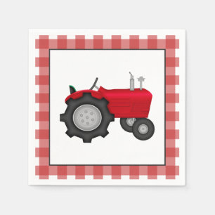 Country Tractor party paper napkins