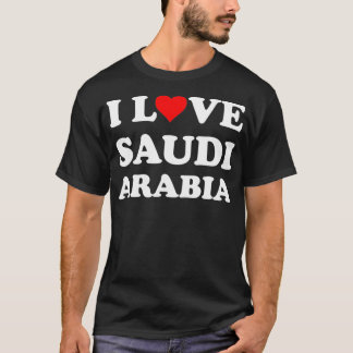 Country Travel Souvenir I Love Saudi Arabia T-Shirt