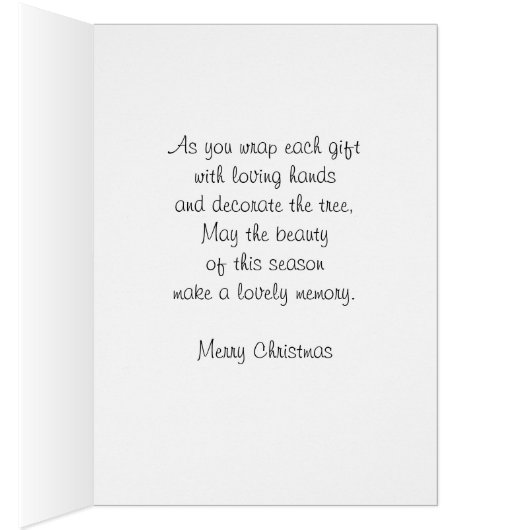 Country Tree Christmas Card (Inside (Right))