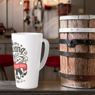 Country Twang Red/Black ID464 Latte Mug