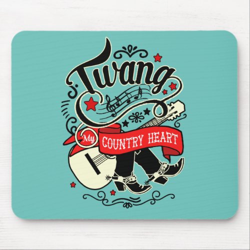 Country Twang RedBlack ID464 Mouse Pad