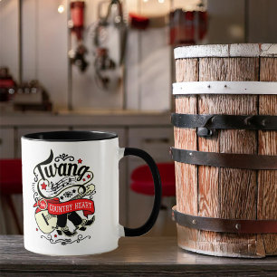 Country Twang Red/Black ID464 Mug