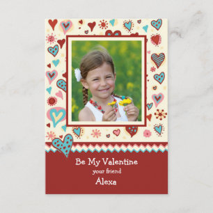 Country Valentine Photo Classroom Card