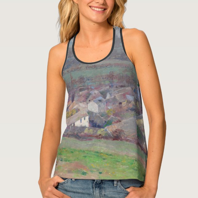 Country village landscape art from the Met Tank Top (Front)
