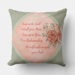 Country Vintage Reversible Pillow Trust the Lord