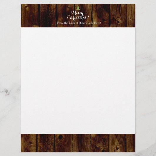 Country Vintage Wood Merry Christmas (Front)